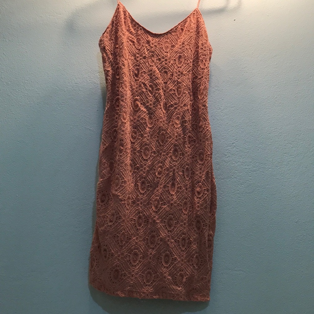 Pink Lacy Mini Dress (S)